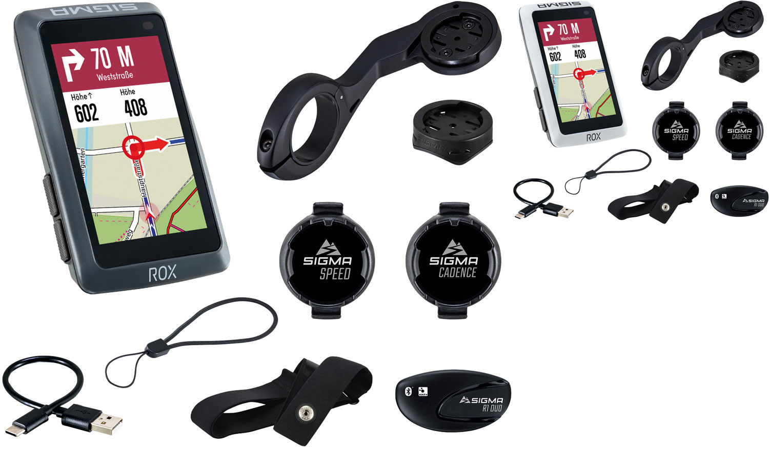SIGMA ROX 12.1 EVO Sensor Set - GPS-Fahrrad Navigationssystem